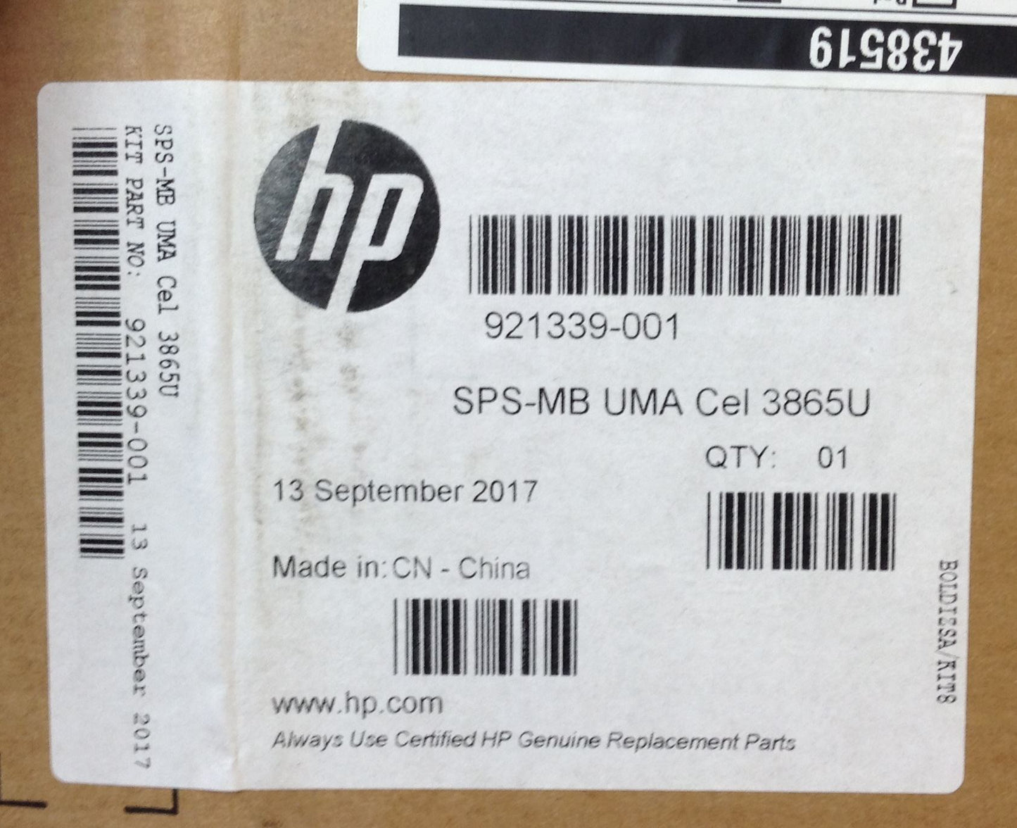 HP PROMO mt20 3865U Mobile Thin Client LAPTOP Intel 921339-001 Motherboard NEW