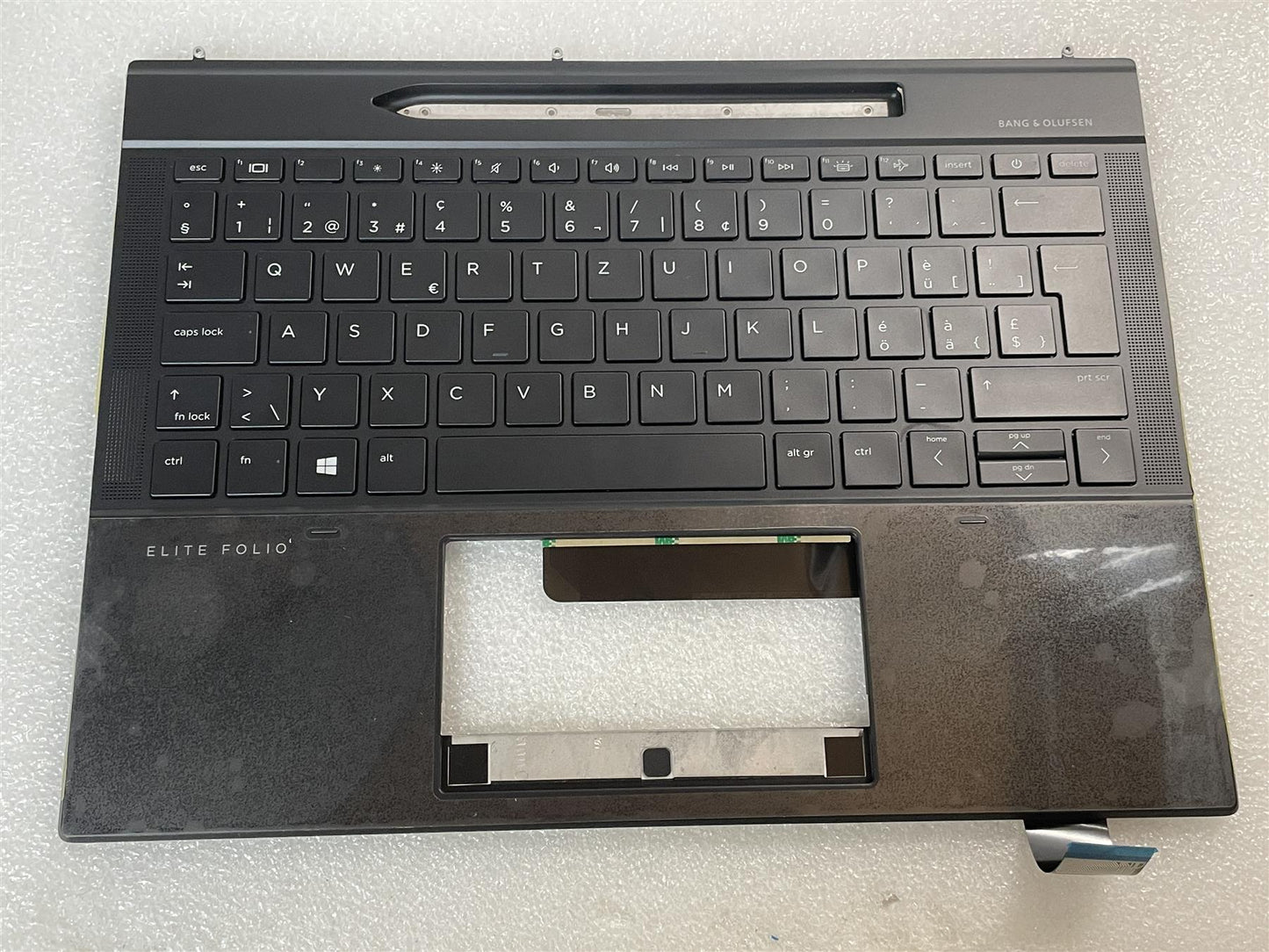 For HP Elite Folio 13.5 inch 2-in-1 M35264-BG1 Switzerland Palmrest Keyboard NEW