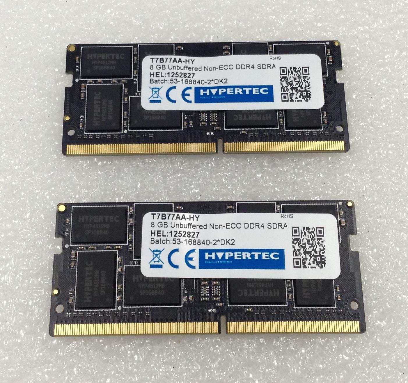 Hypertec DDR4 2x8GB=16GB SO DIMM 260pin 2133 MHz / PC4-17000 RAM T7B77AA-HY NEW