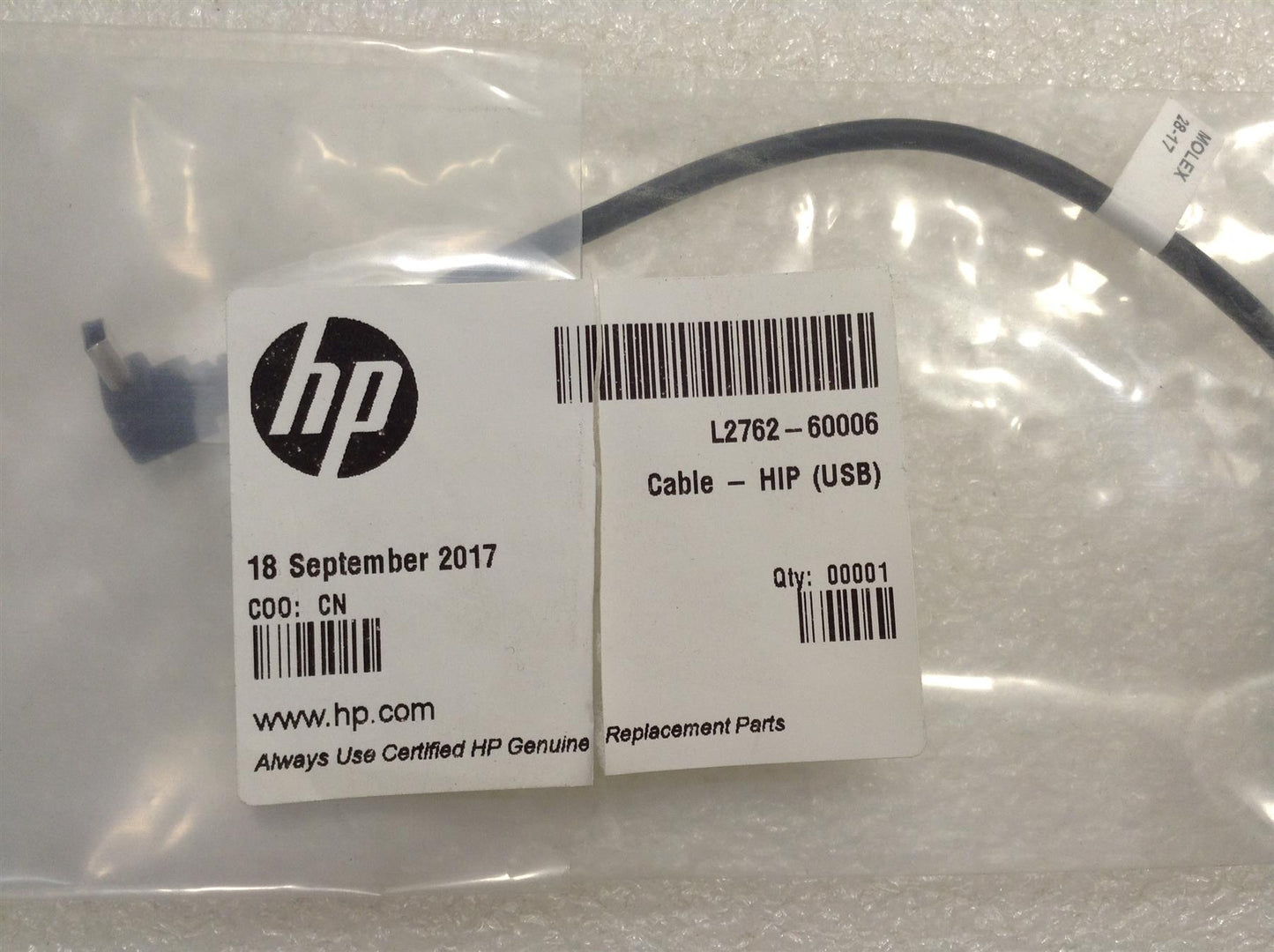 HP Digital Sender Flow 8500 Fn2 Scanner L2762-60006 mini Female Male USB Cable