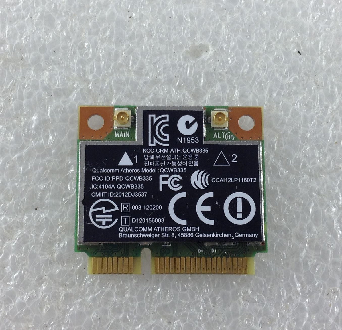 HP 255 G3 K7H92ES ABU Wireless PCI Ex Half Mini Wifi Wifi WLAN Card QCWB335 NEW