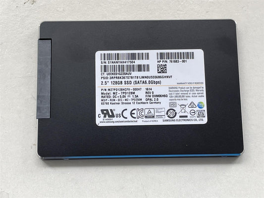 HP 797844-001 Samsung 2.5 inch 128GB SSD Sata Solid State Drive MZ7PD128HCFV NEW