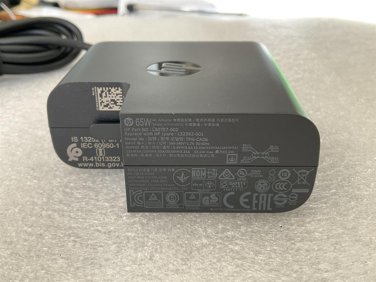 HP L43180-005 L30757-002 L32392-001 TPN-CA06 65W Tpye C Power Charger Adapter