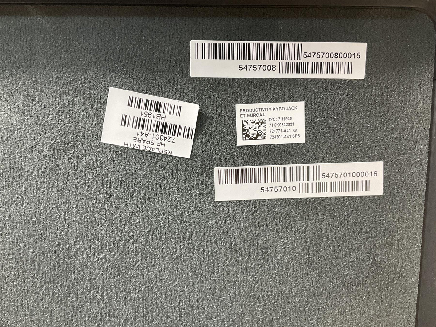 HP ElitePad 900 G1 1000 G2 724301-A41 Jacket Keyboard Belgium Belgian Palmrest