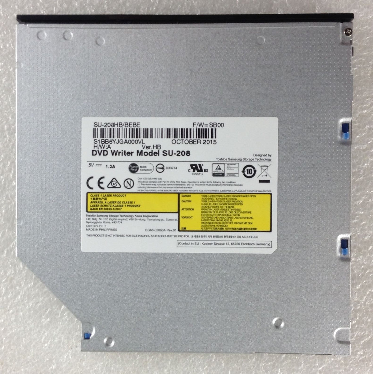 HP 255 G4 N0Z75EA ABU DVD CD ODD Optical drive Writer SATA RW SU-208 NEW NEW