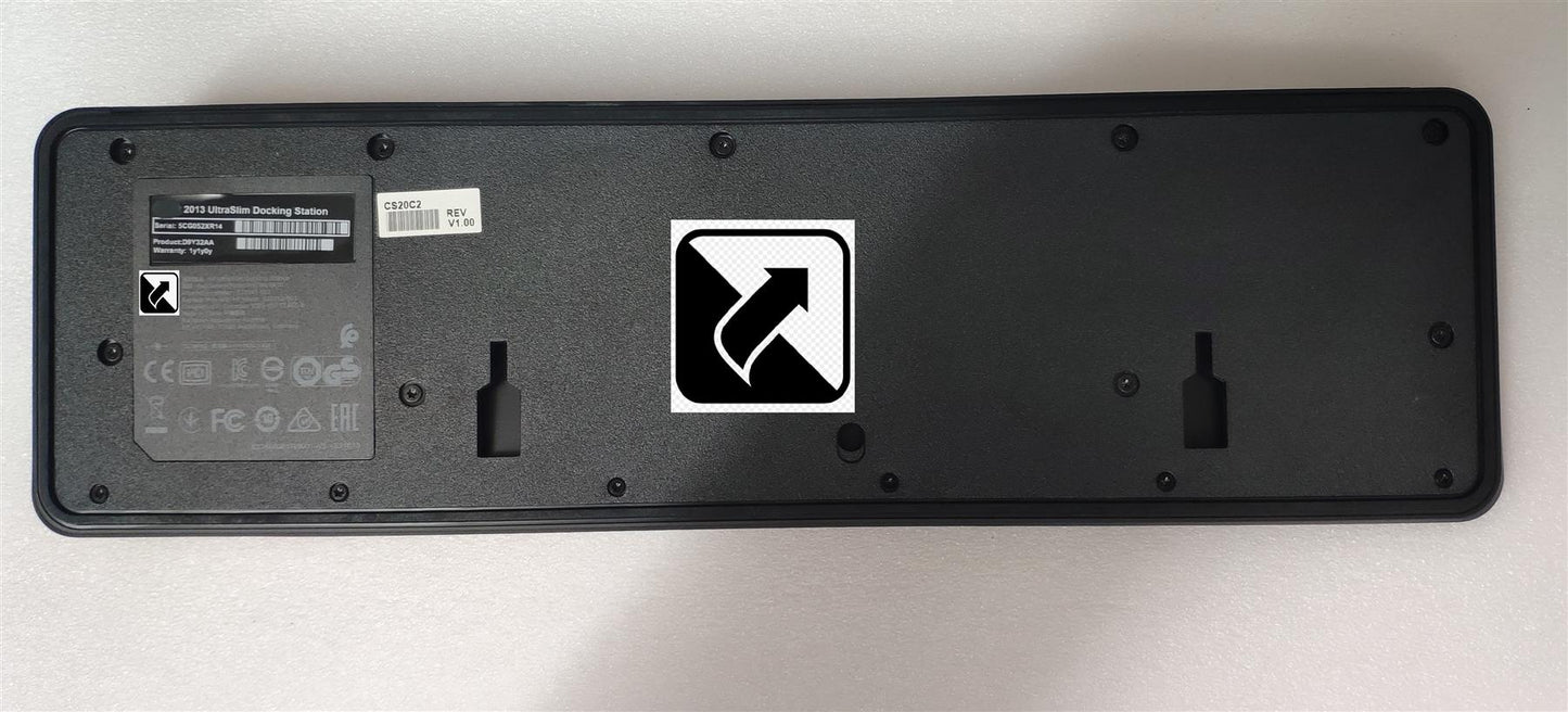 For HP Docking D9Y32AA D9Y32AA#ABU UltraSlim EliteBook Laptop Docking Station and 65w PSU Power Adapter Adaptor NEW
