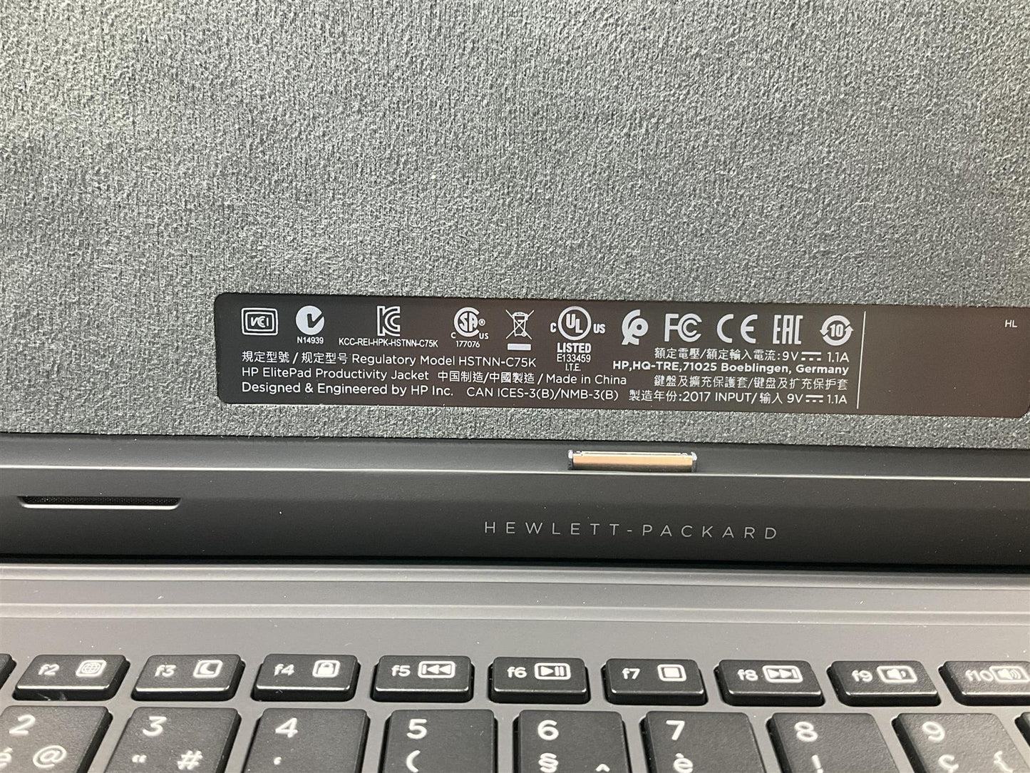 HP ElitePad 900 G1 1000 G2 724301-A41 Jacket Keyboard Belgium Belgian Palmrest