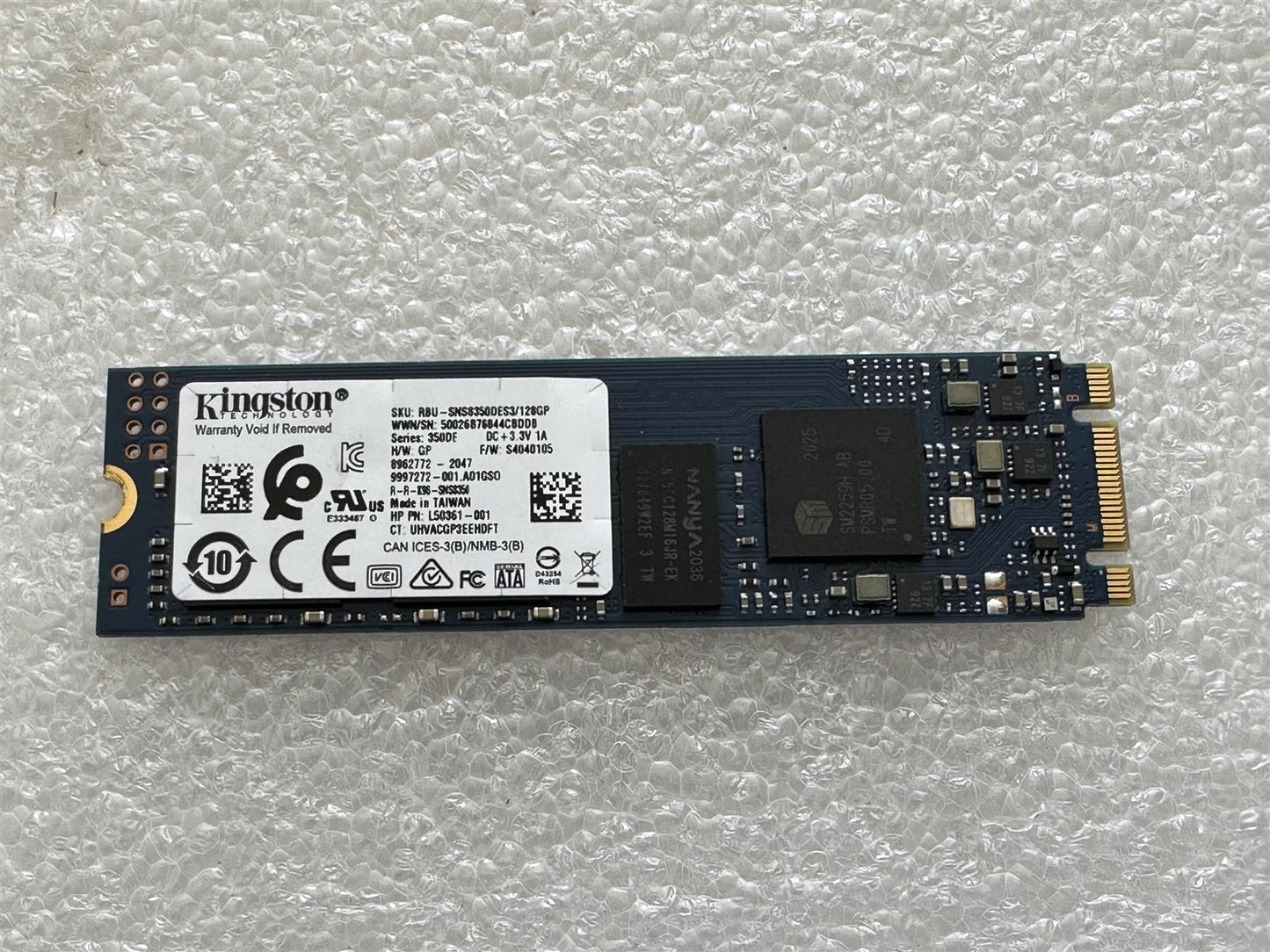 For Hp L83737-001 Kingston SNS8350DES3 128GB 350DE M.2 SSD Solid State Drive