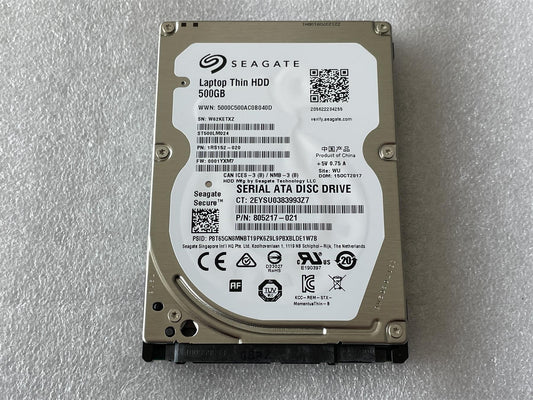 Self Encrypting ST500LM024 805217-021 L33355-800 L33356-003 Seagate ST500LM024 FIPS 140-2 Validated Models ST500LT015 HDD Hard Disk Drive SATA 2.5 inch NEW