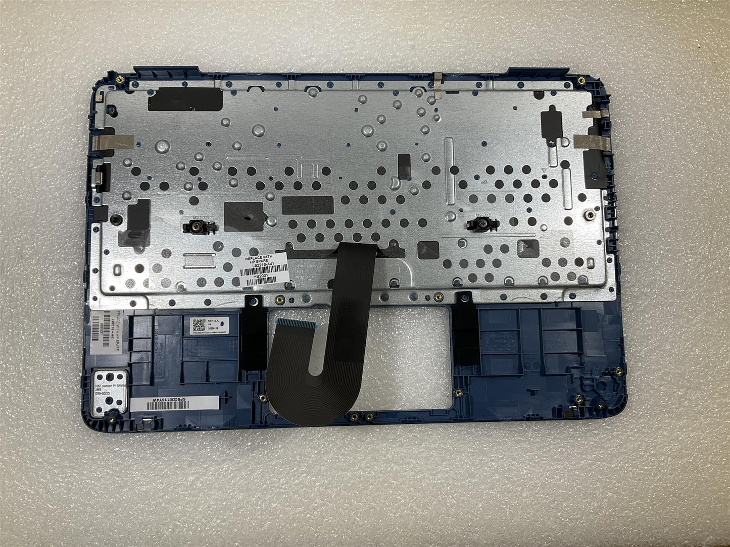 for HP Chromebook x360 11 G3 EE L92216-A41 Belgium Belgian Keyboard Palmrest NEW