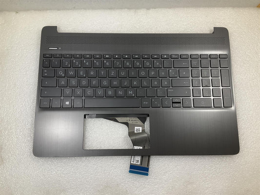 For HP 15-DY 15T-DY 15Z-EF 15S-EQ L68123-041 L63577-041 German Palmrest Keyboard