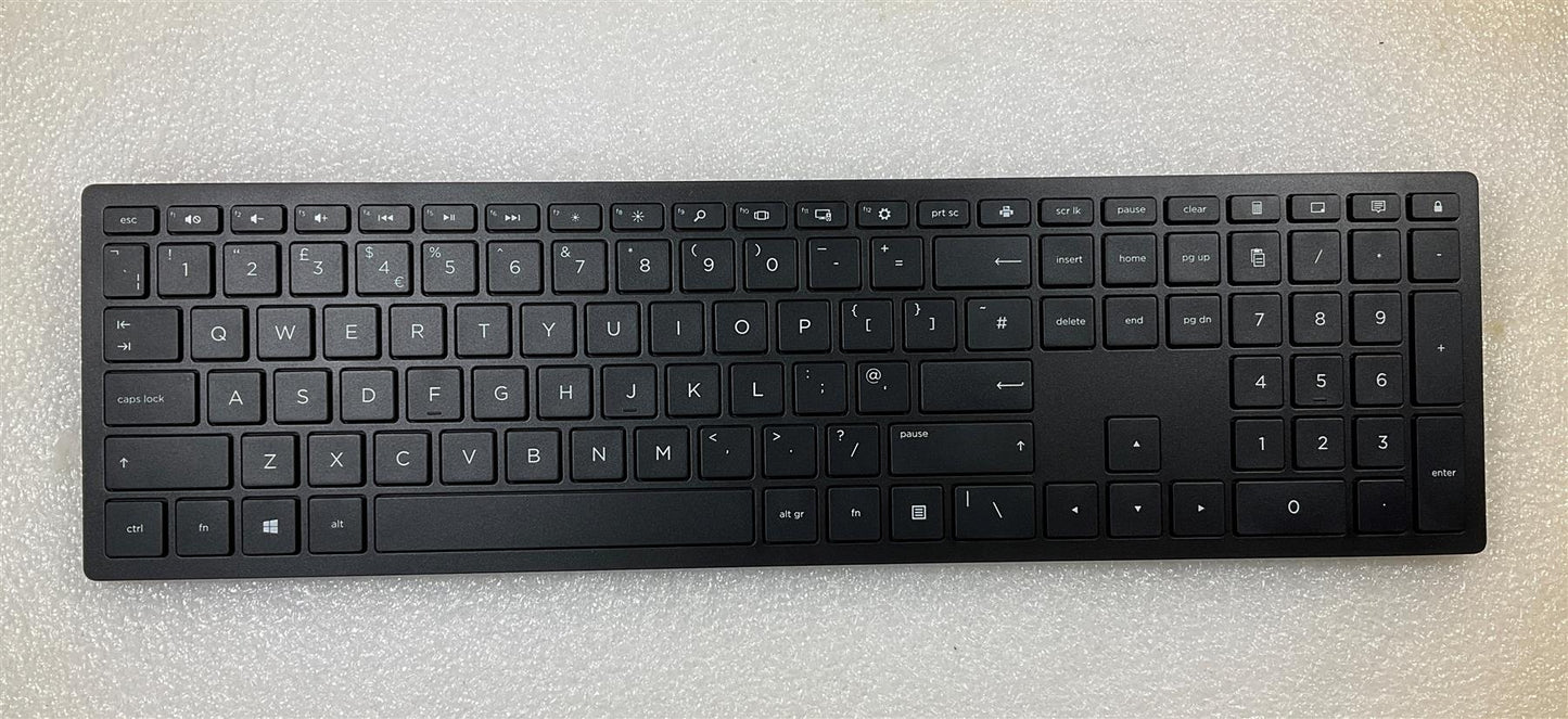 For HP 928925-031 UK English USB Wireless Keyboard Mouse Black Genuine NEW