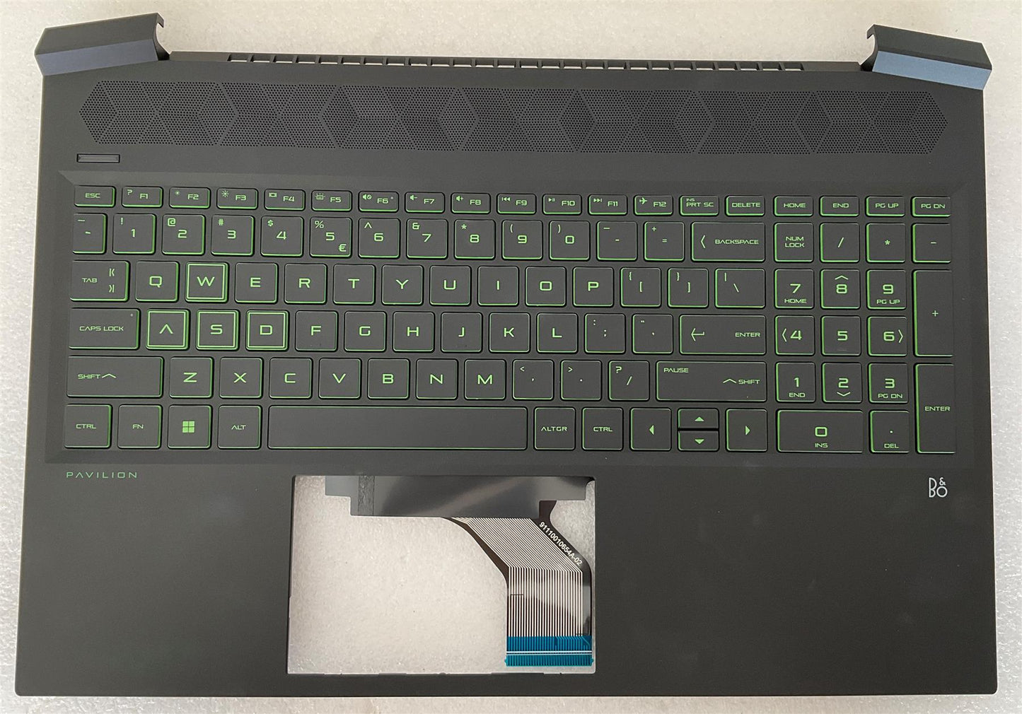 HP Pavilion Gaming 16-A 16T-A M09282-B31 US int. English International also named dutch Keyboard Palmrest