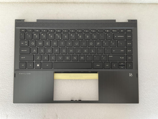 HP Pavilion X360 14-CD 14-DW M01292-B31 US int. English International also named dutch Keyboard Palmrest NEW