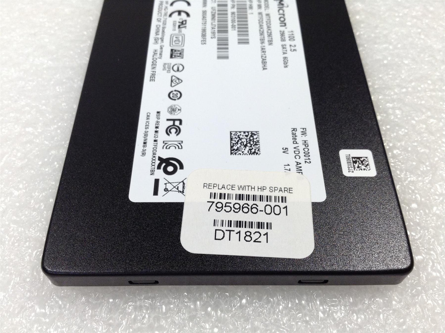 HP ZBook 17 G2 795966-001  SATA-3 interface 2.5 256GB SSD NEW Genuine Original