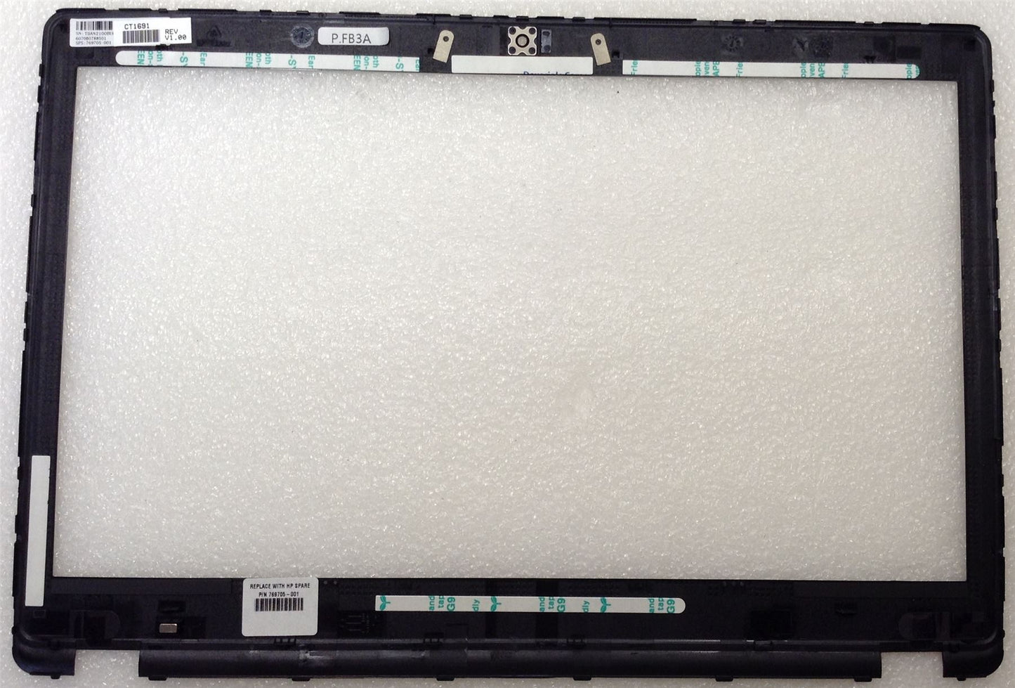 HP EliteBook Folio 9480 9480m 769705-001 774320-001 Display Screen Bezel ( also replaces for 769706-001 without a webcam ) NEW