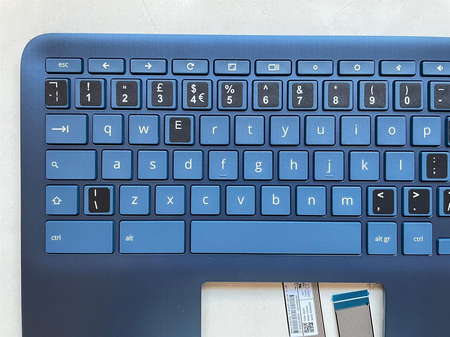 for HP Chromebook x360 11 G3 EE L92216-031 Keyboard Palmrest UK English Stickers