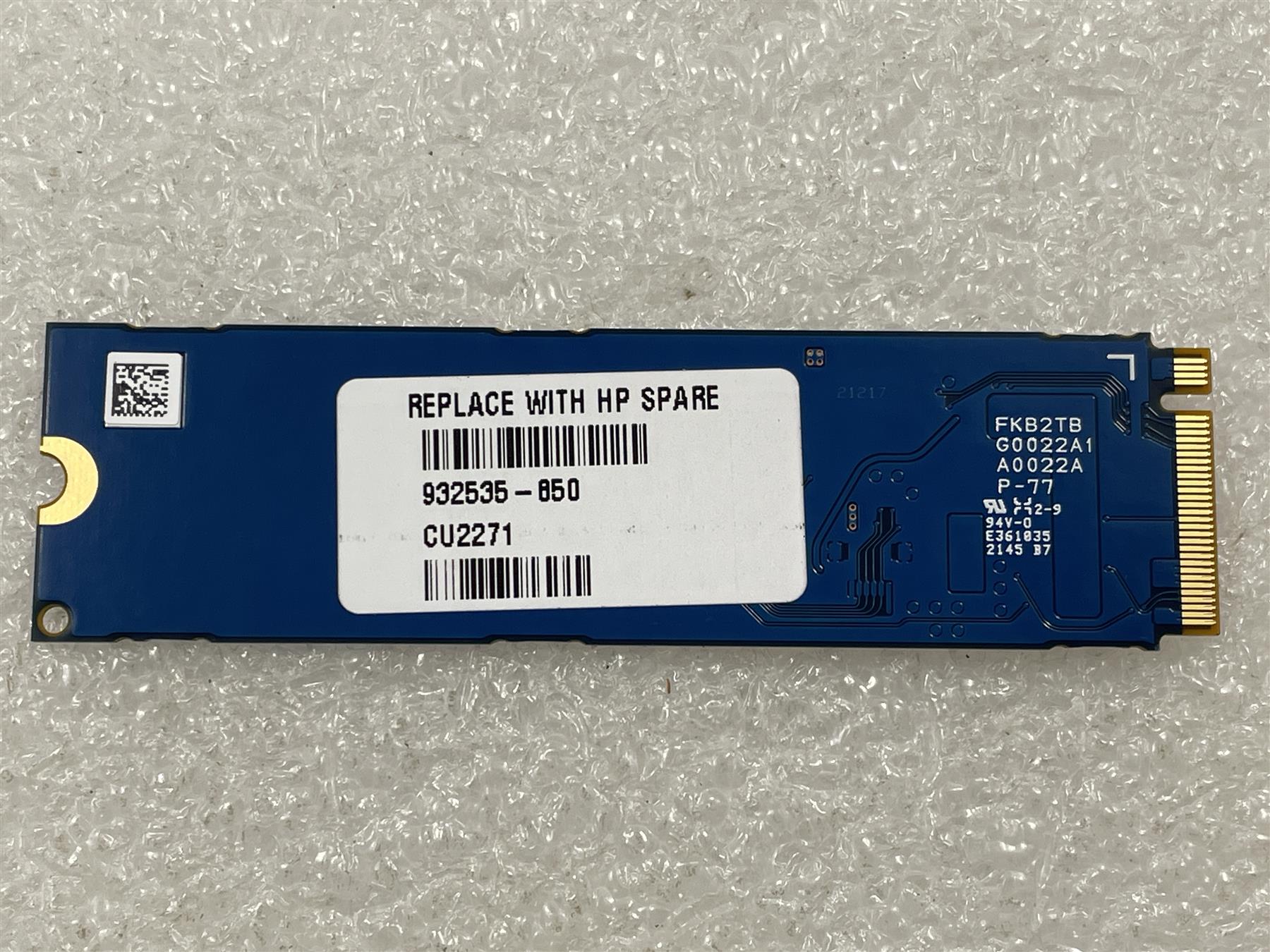 HP 932535-850 KIOXIA KBG40ZNV256G Solid State Drive SSD 256GB M.2 2280 NVMe  PCIe