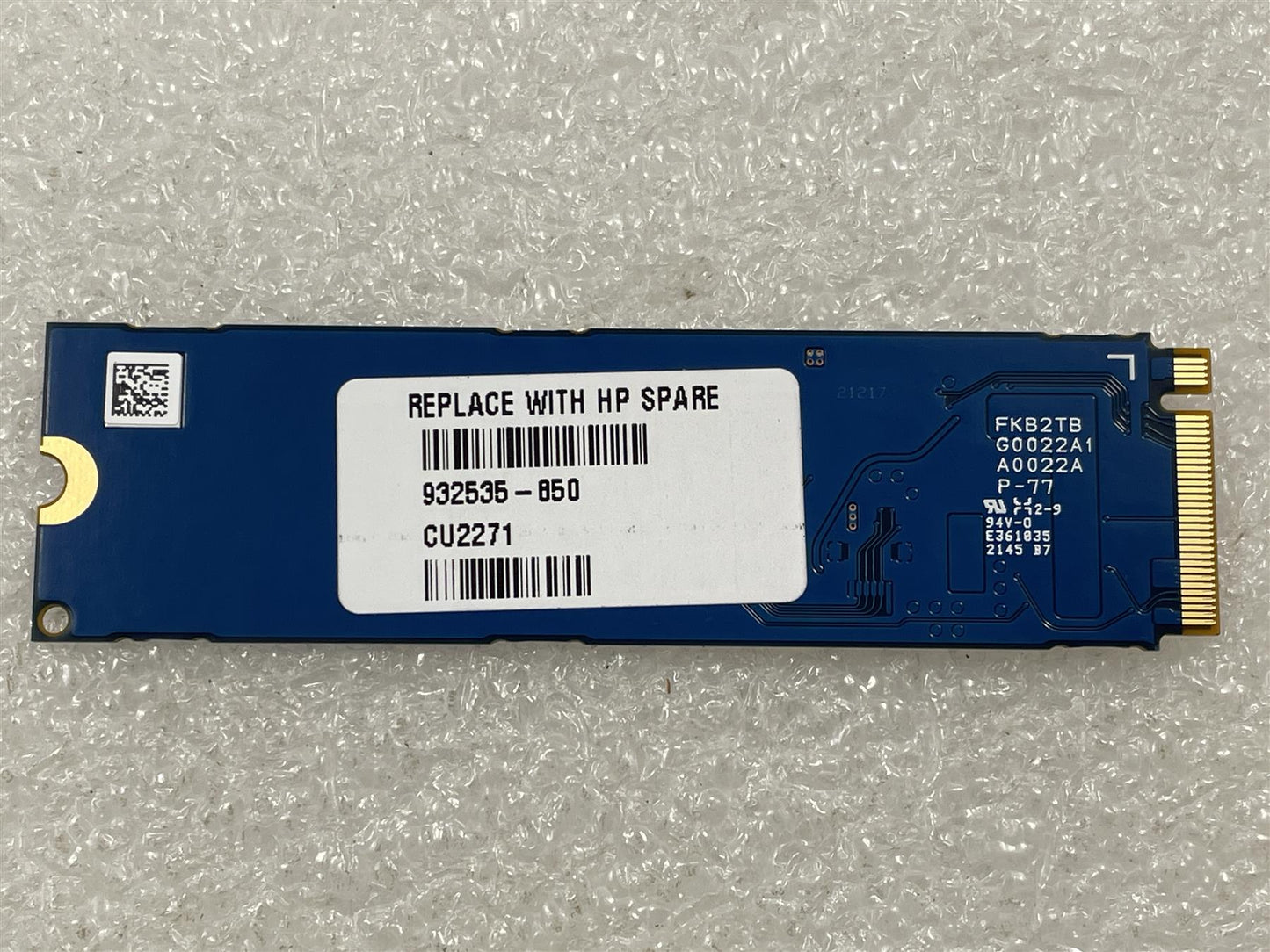 HP 932535-850 KIOXIA KBG40ZNV256G Solid State Drive SSD 256GB M.2 2280 NVMe PCIe