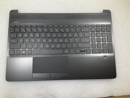 HP 15-DW 15T-DW L53739-DH1 L52153-DH1 Danish Finnish Norwegian Palmrest Keyboard