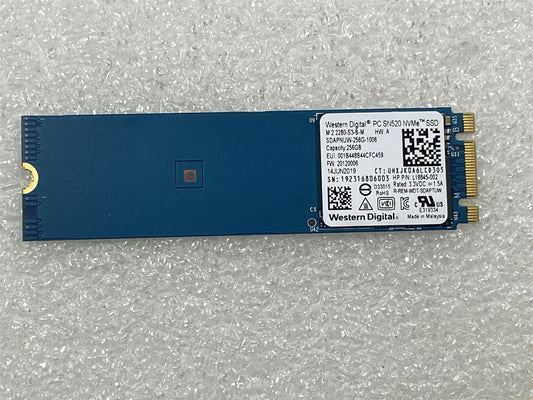 For HP L72082-001 Western Digital SN520 M.2 NVMe Solid State Drive SSD 256GB NEW