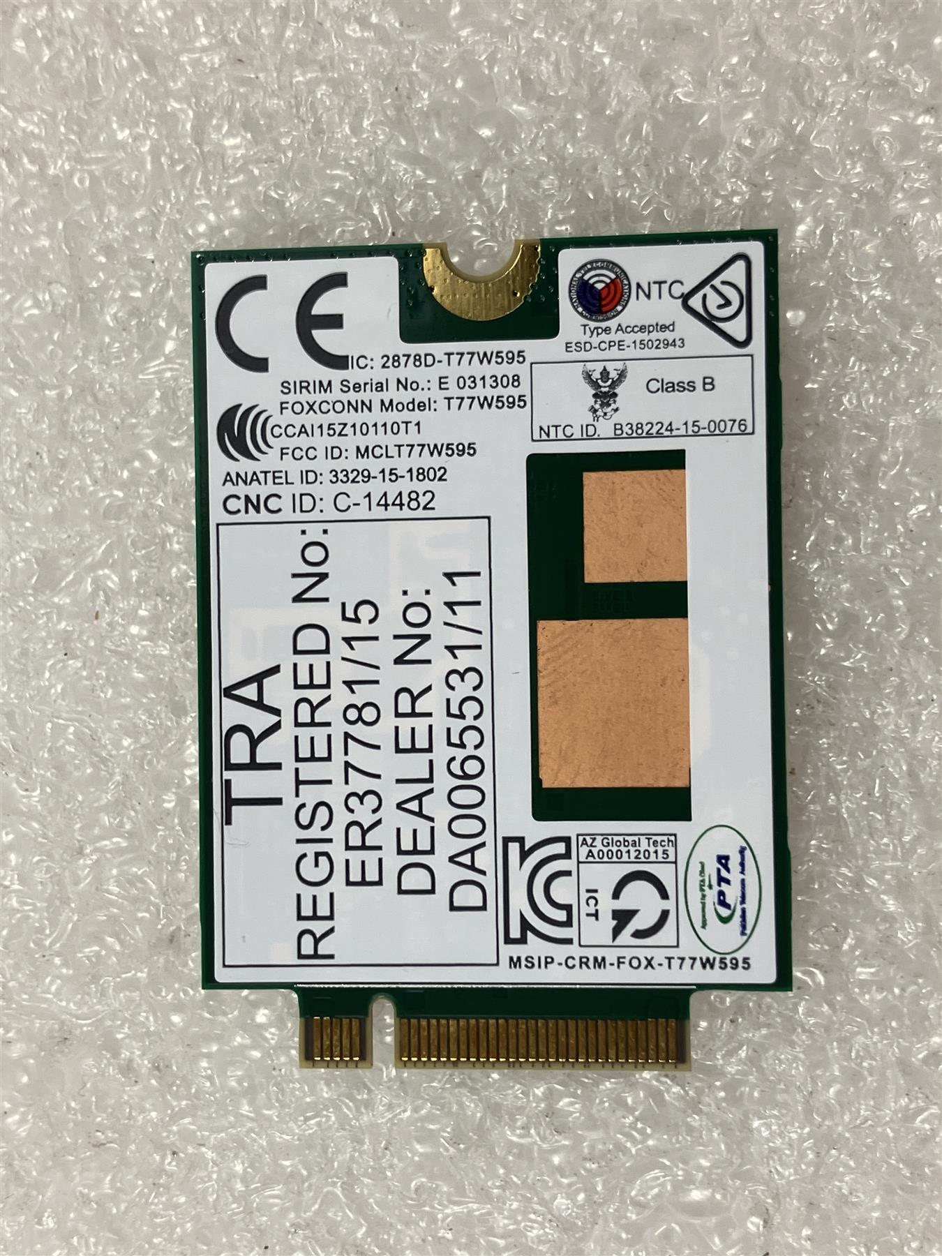 For HP L17242-002  Foxconn T77W595 WWAN LTE M.2 Modem Module 150Mbps 796927-002