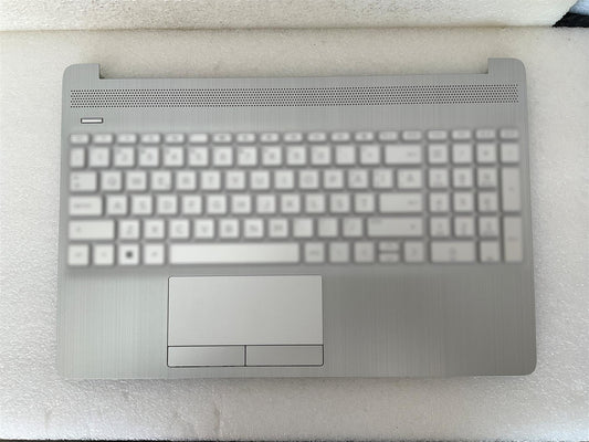 HP 15-DW 15Z-GW L53737-031 L52023-031 UK English Keyboard Palmrest with Sticker
