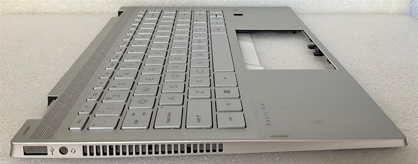 HP PAVILION X360 14-DW M01289-B31 L96521-B31 US English Keyboard Palmrest (also Compatible L85716-B31 L96519-B31 L96521-B31)