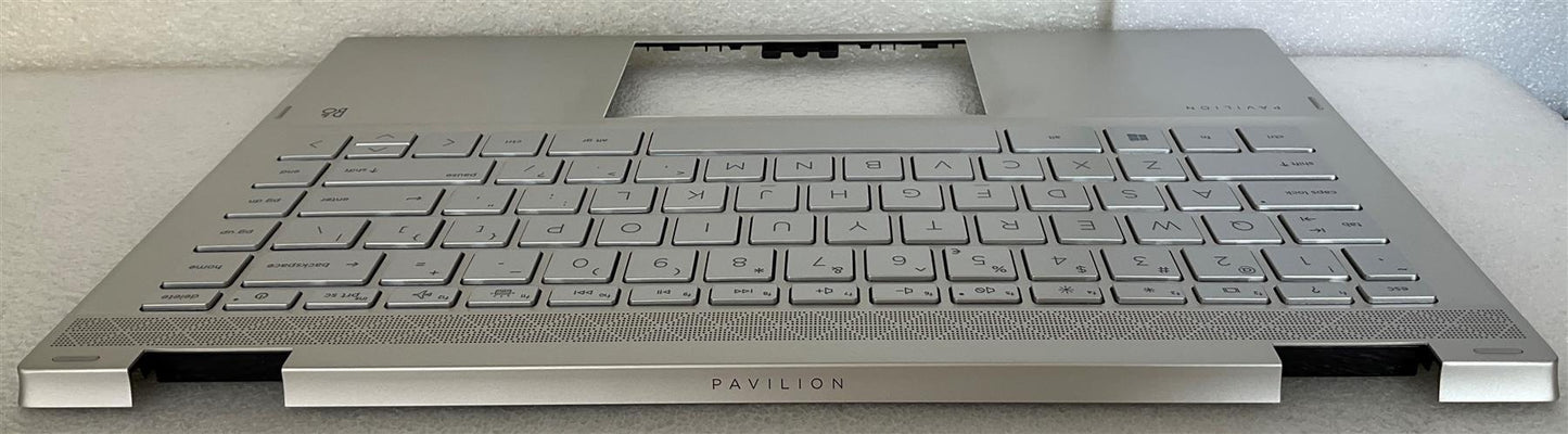 HP PAVILION X360 14-DW 14T-DW M01287-B31 US English Keyboard Palmrest (also Compatible L85716-B31 L96519-B31 L96521-B31) NEW