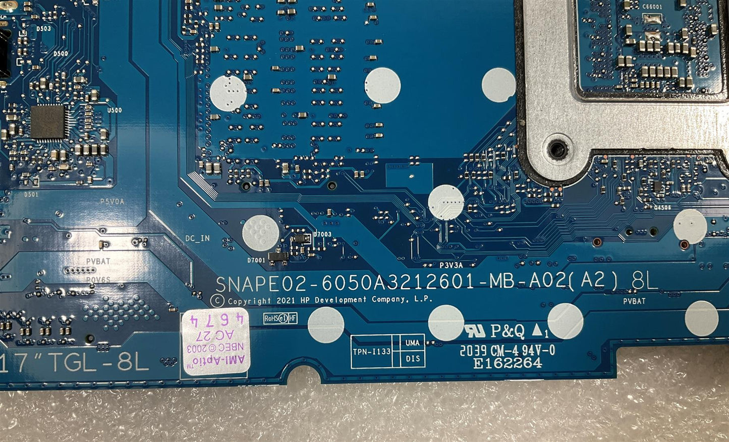 HP 17-BY Laptop M26958-001 M12542-001 Intel i5-1135G7 CPU DSC MX350 Motherboard