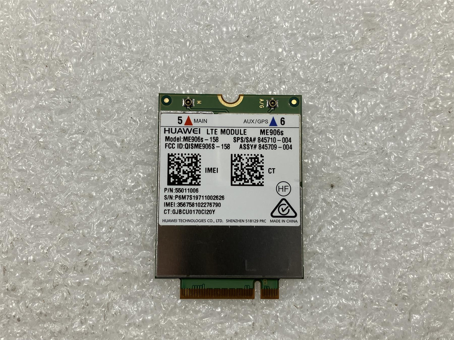 For HP L60108-005 845710-004 HUAWEI ME906S WWAN Wireless LTE w/GPS M.2 Card NEW