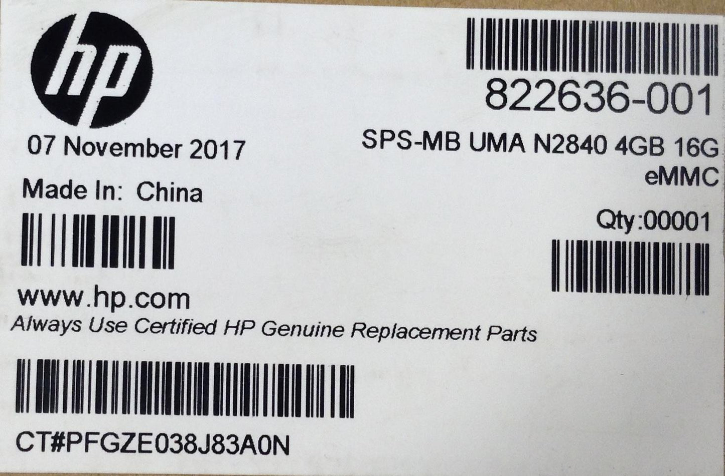 HP Chromebook 11 G4 822636-001 Celeron N2830 4GB With UMA Motherboard NEW