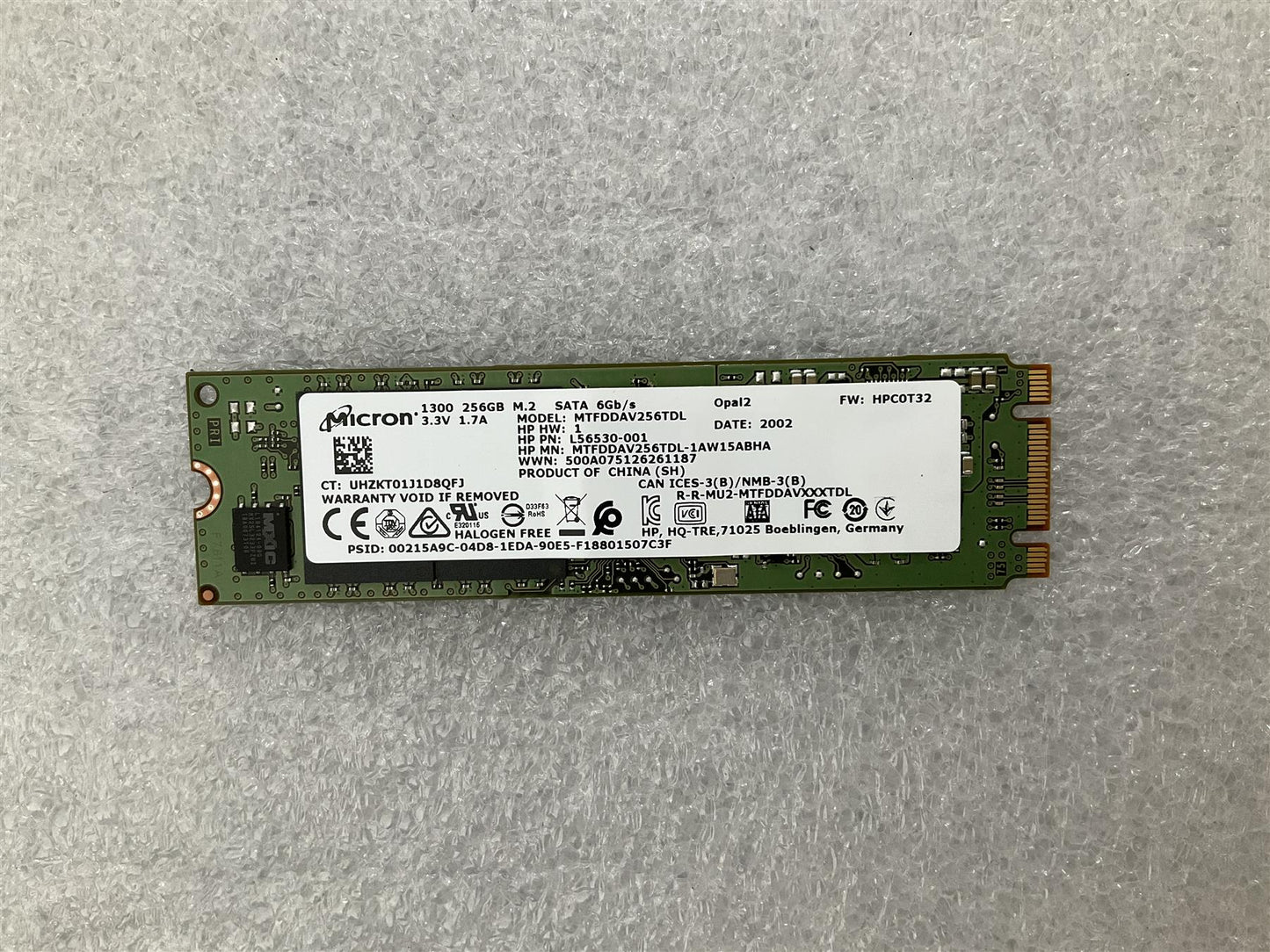 For HP 935490-001 Micron 1300 256GB M.2 SATA OPAL2 TLC SSD Solid State Drive NEW