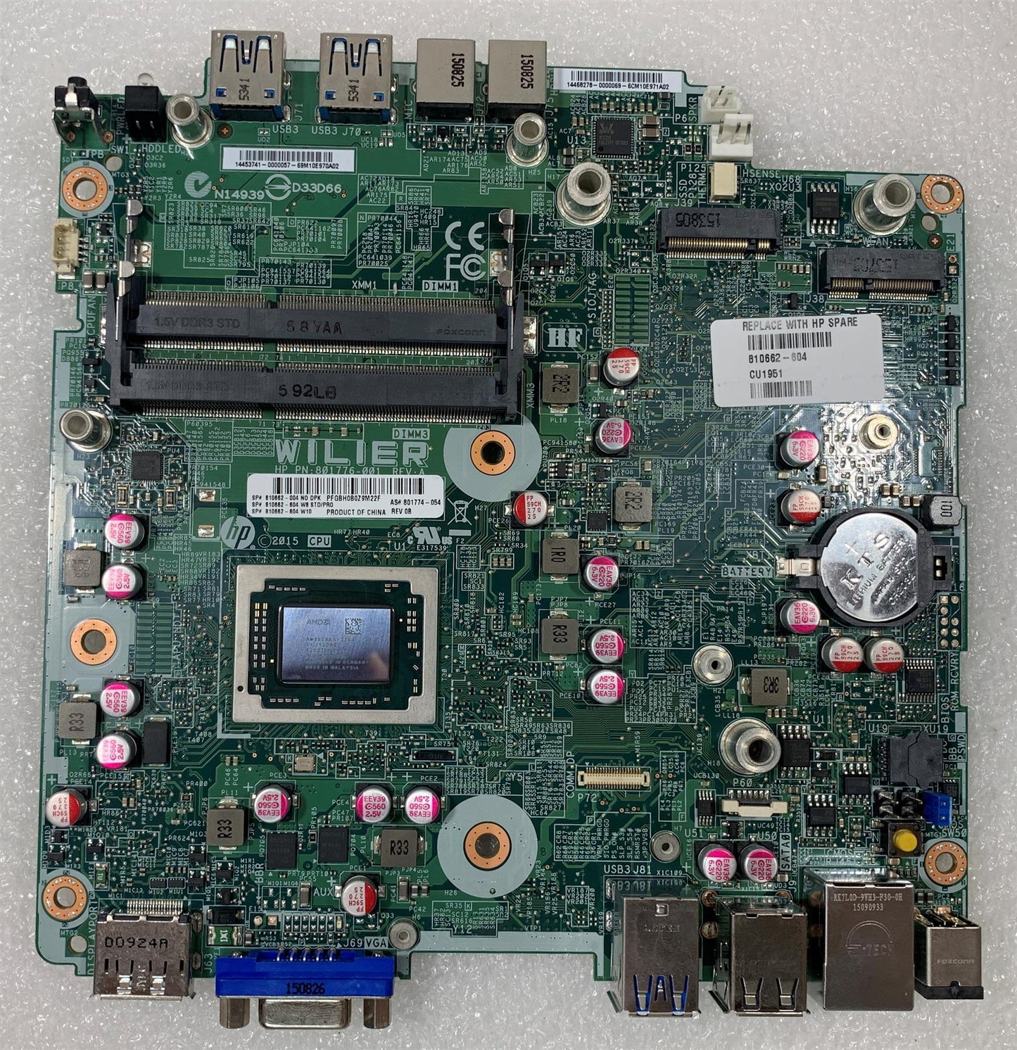 HP EliteDesk 705 G2 810662-604 504 004 801776 AMD A6-8500B PRO Motherboard NEW