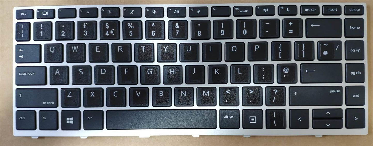 HP ProBook 640 645 G4 G5 L09547-031 English UK Keyboard England With Sticker HP ProBook 640 G4 G5 L09547-031 English Keyboard (Compatible with these L09546-031 backlit L09547-031 no backlit - L09546-031 )NEW