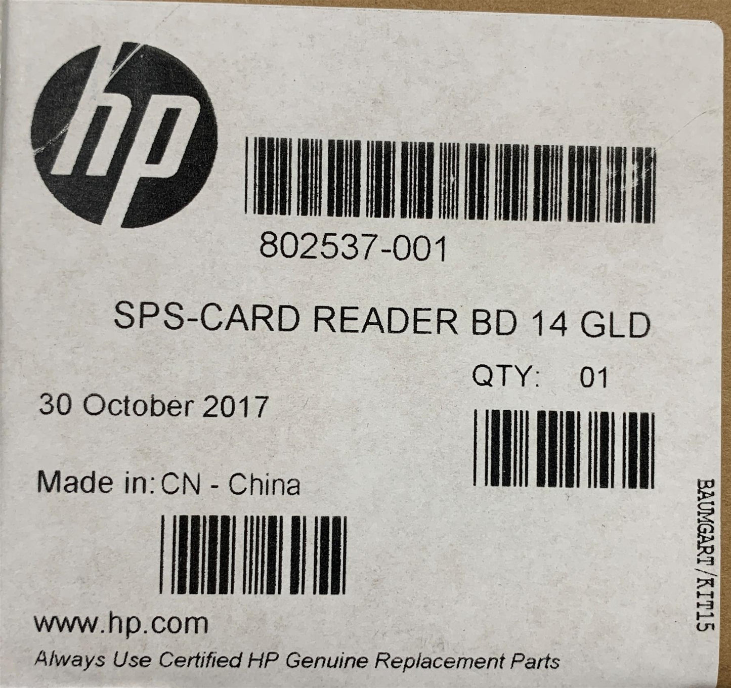 HP EliteBook 840 802537-001 6050A2560401 Smart Card Reader Board Genuine NEW