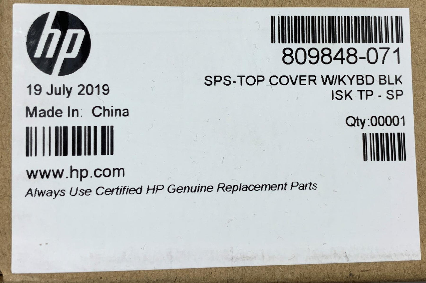 HP ProBook 11 G1 G2 809848-071 Palmrest Spanish Keyboard Spain Top Cover NEW