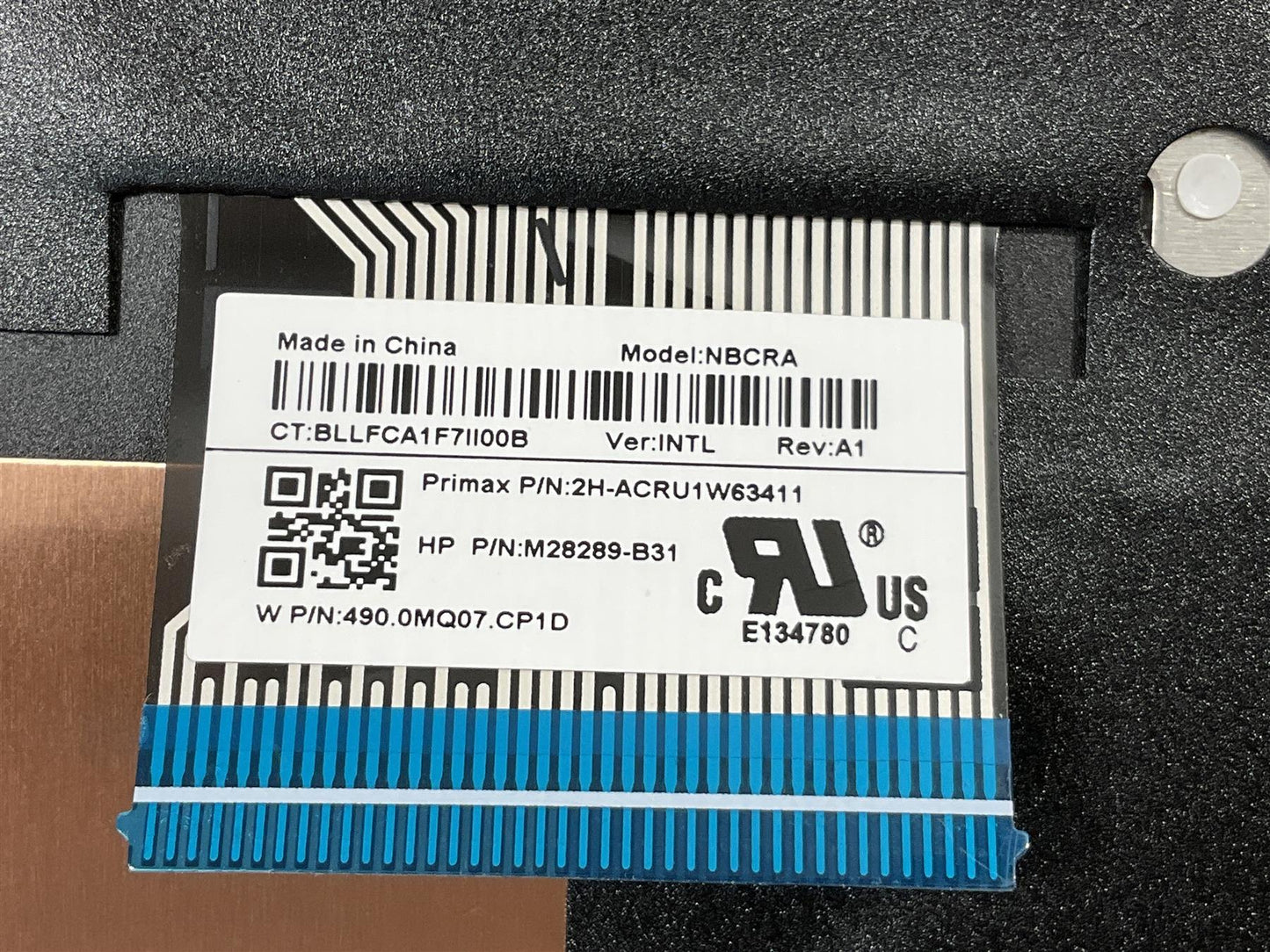HP Pavilion X360 14-DY M49434-B31 M45225-B31 US International Keyboard Palmrest