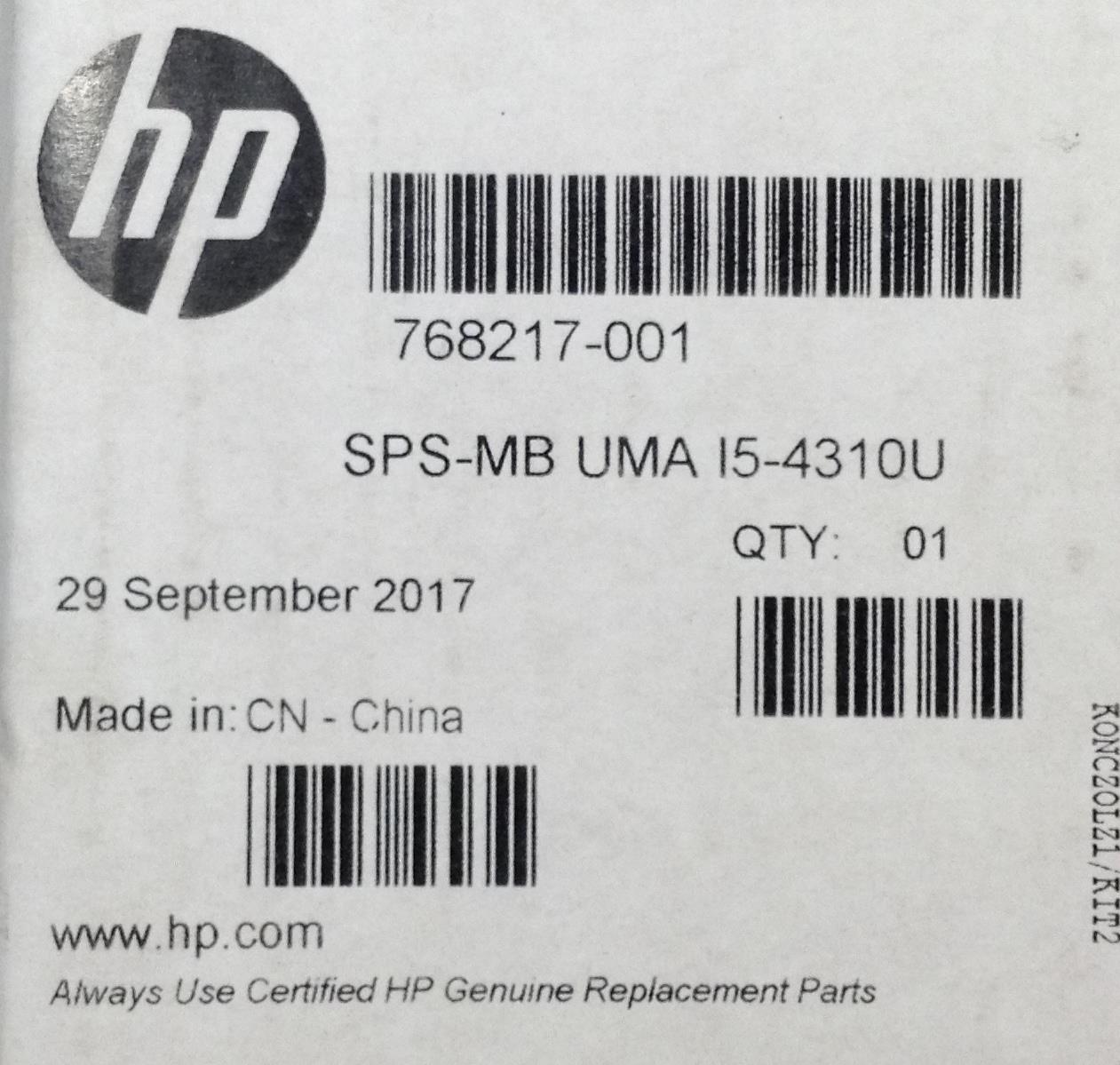 HP ProBook 430 G2 Notebook PC 768217-001 i5-4310U With UMA Motherboard Original