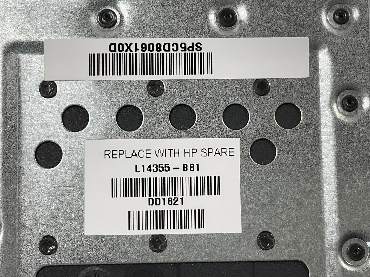 for HP Chromebook 14A G5 L14355-BB1 Israel Hebrew Keyboard Palmrest NEW