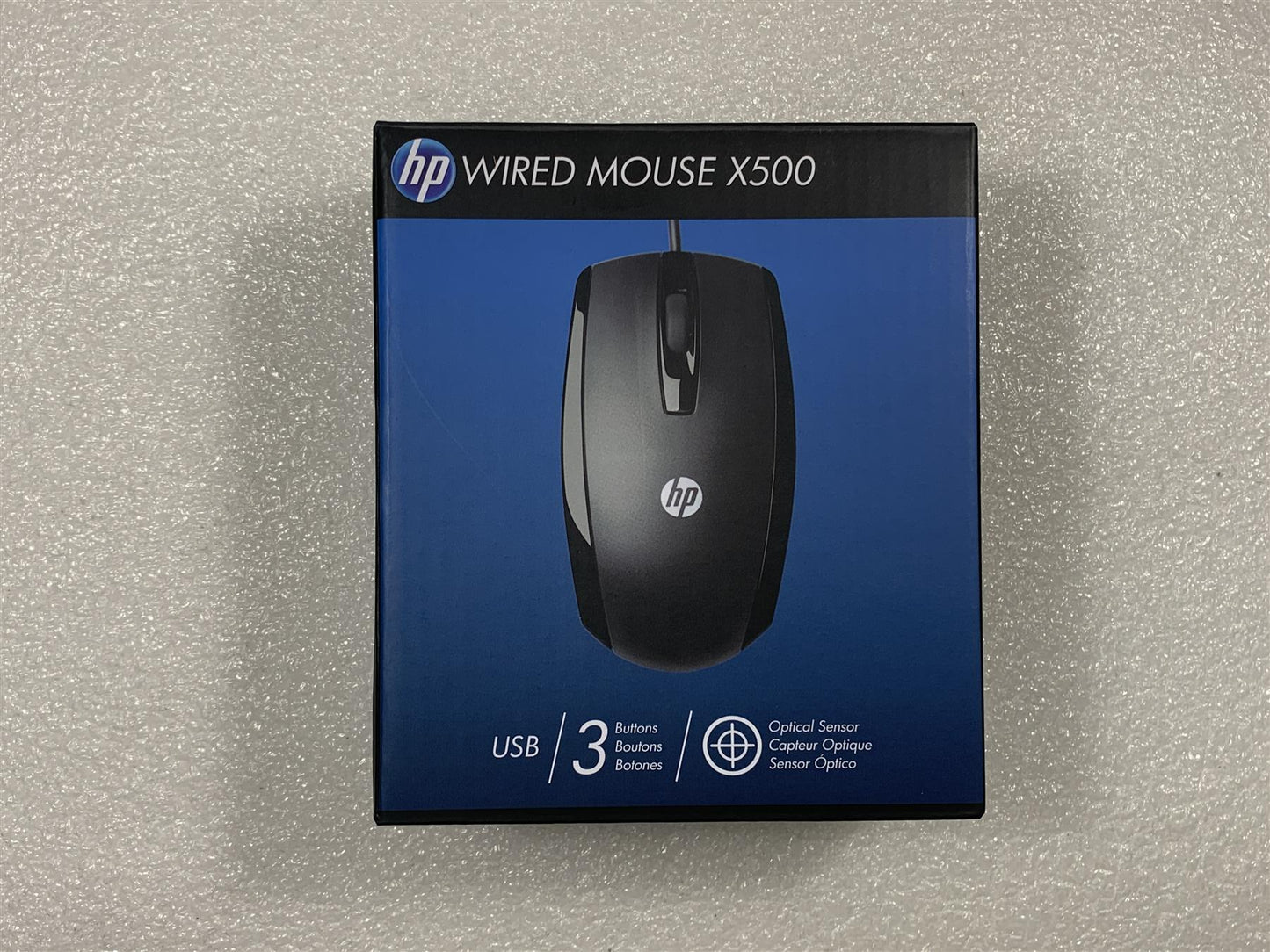 HP Mouse X500 E5E76AA 735940-001 9CP8502R64 USB Wired Black Mouse Genuine NEW