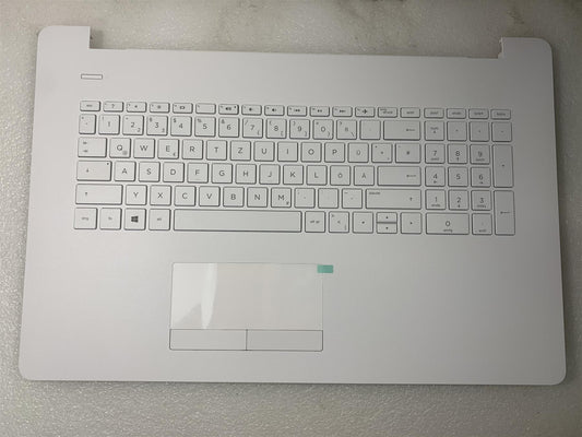 HP 17-AK 17-BS Laptop 926561-041 German GR Keyboard Germany Palmrest White NEW