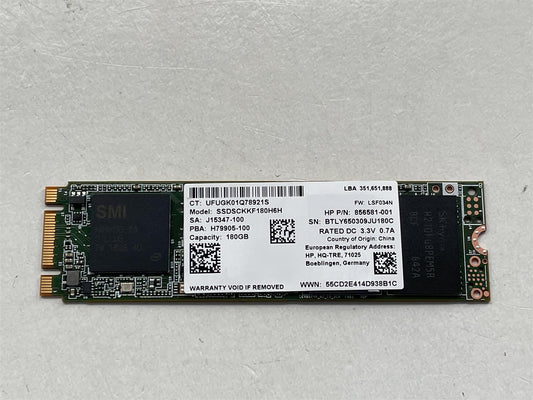 For HP 917359-001 SSDSCKKF180H6H 180GB 856581-001 M.2 SSD Solid State Drive NEW