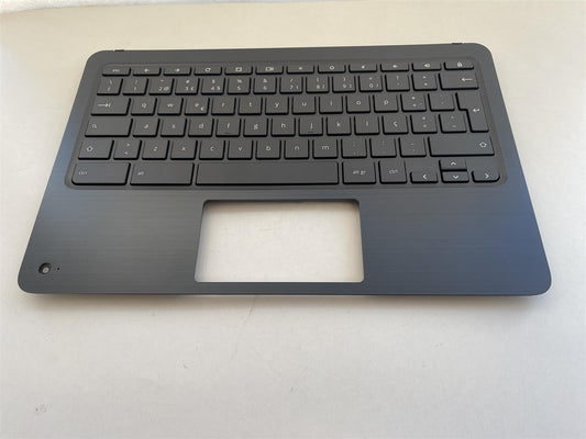 For HP Chromebook x360 G2 L55802-131 Palmrest Top Cover Keyboard Portuguese NEW