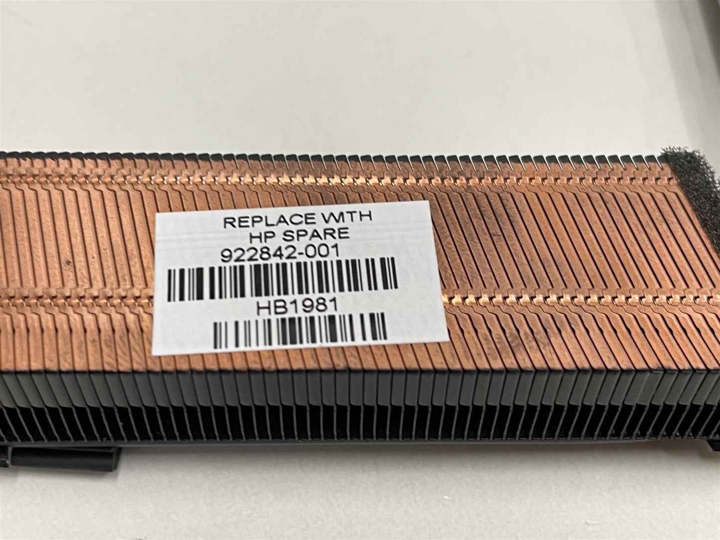 HP ZBook 17 G4 HEATSINK 922842-001 HEATSINK DSC N17EQ1 17 Cooler Cooling Cooler Heath Heath Sink Cooler Cooling