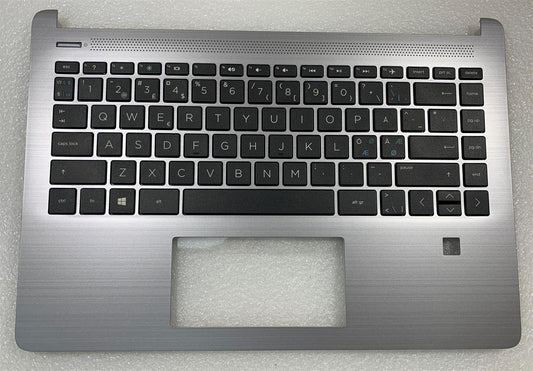 HP 340S G7 Notebook L82281-DH1 Palmrest Scandinavian Keyboard Touchpad Nordic