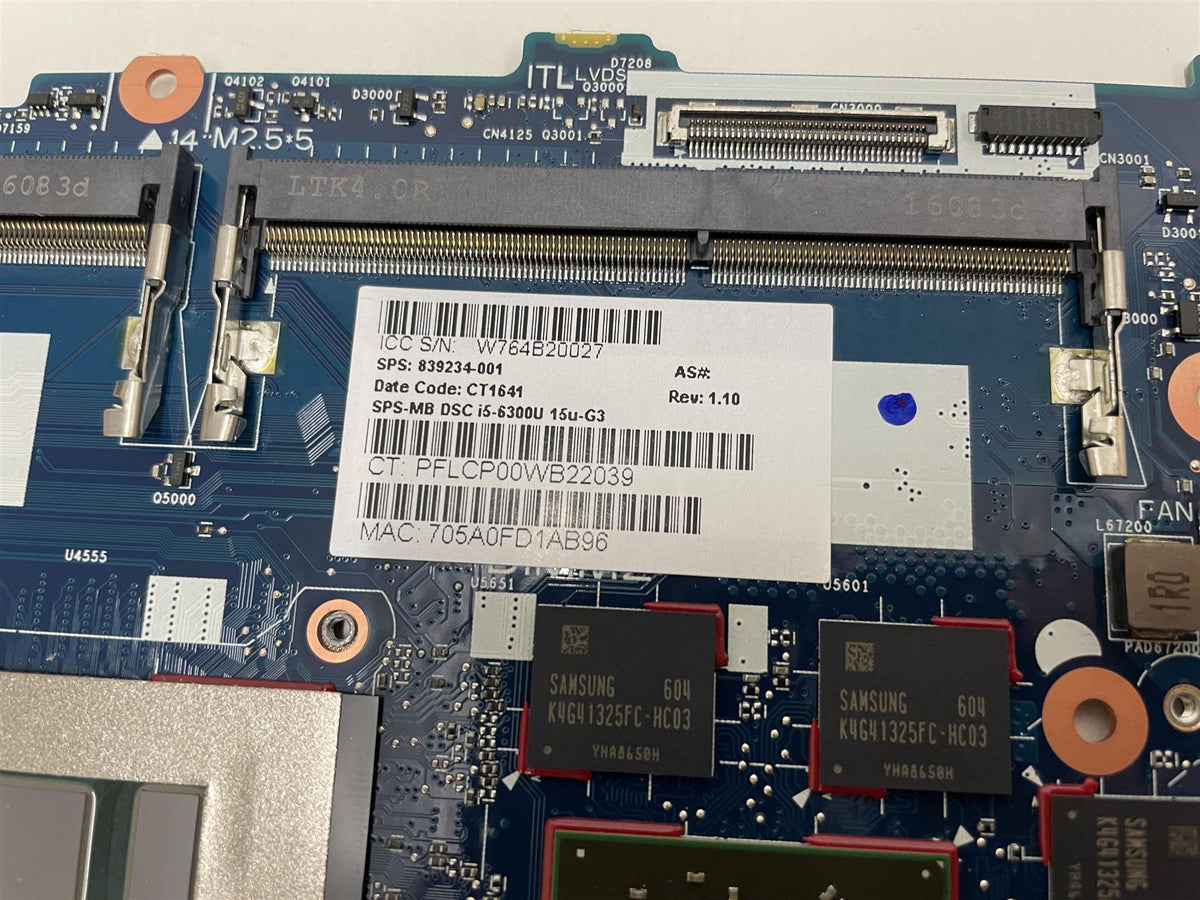 HP Zbook 15 G3 840932-601 840932-001 I7-6820HQ LA-C401P Laptop Motherboard HP Zbook 15 G3 840932-601 840932-001 I7-6820HQ LA-C401P Laptop Motherboard