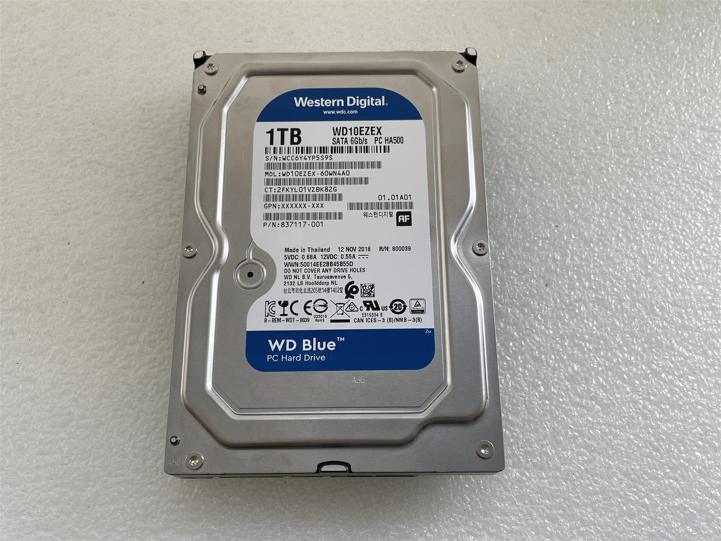 For HP L58675-001 Western Digital WD10EZEX HDD Hard Disk Drive 1TB 3.5 inch NEW