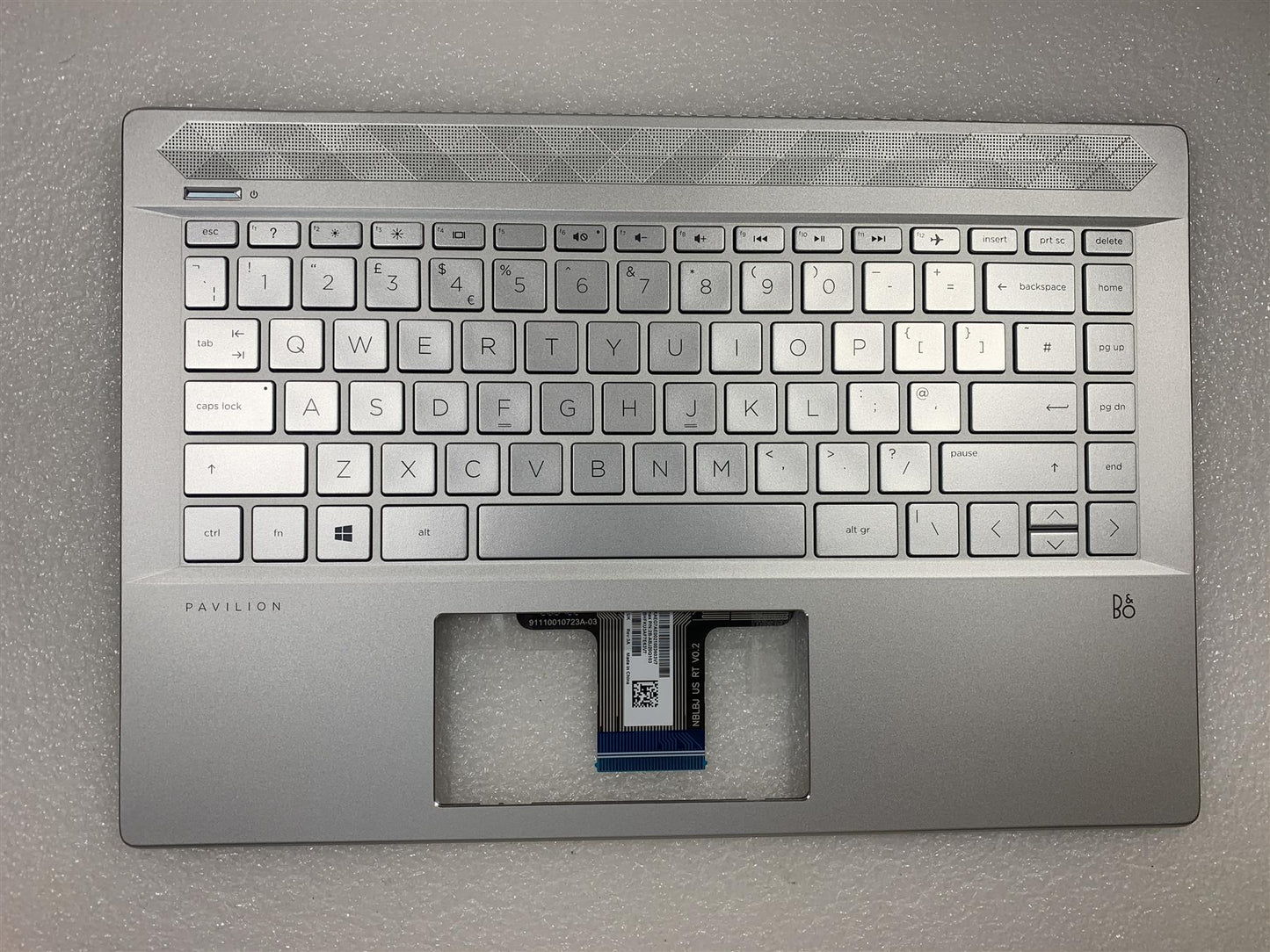 HP Pavilion 14-CE L26427-031 L19194-031 UK English Keyboard Palmrest Top Cover