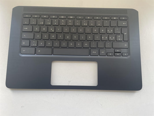 For HP Chromebook 14A G5 L62440-BG1 Palmrest Cover Keyboard Swiss Schweizer NEW